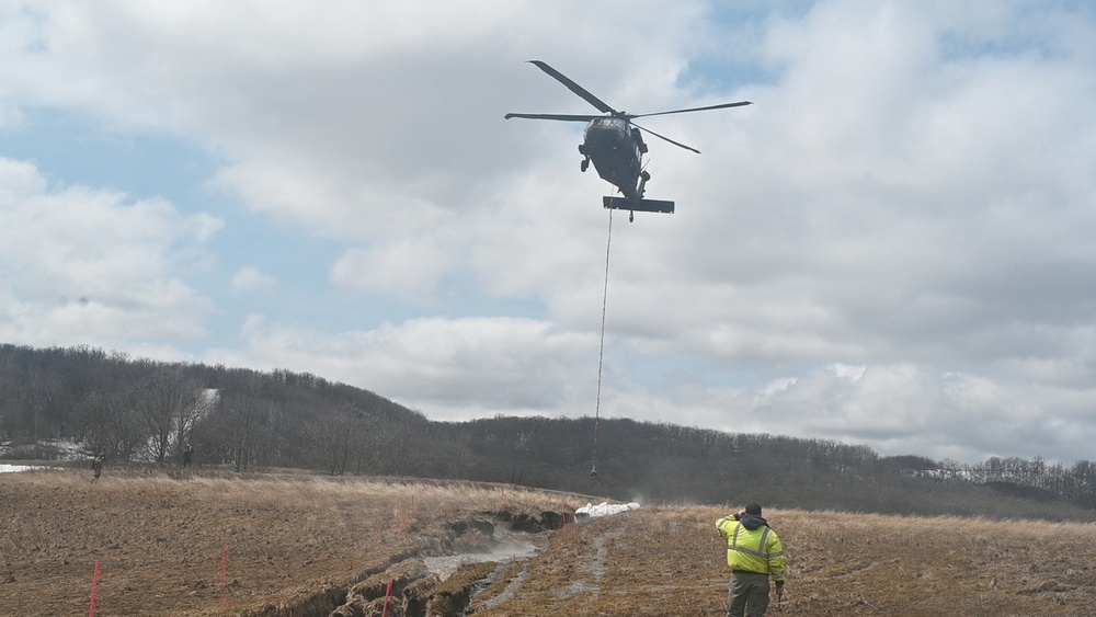 North Dakota National Guard Aviators Fight Flooding