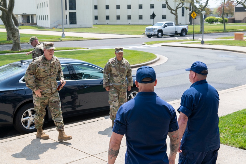 New Jersey Air National Guard recognizes Coast Guard corpsman at Training Center Cape May