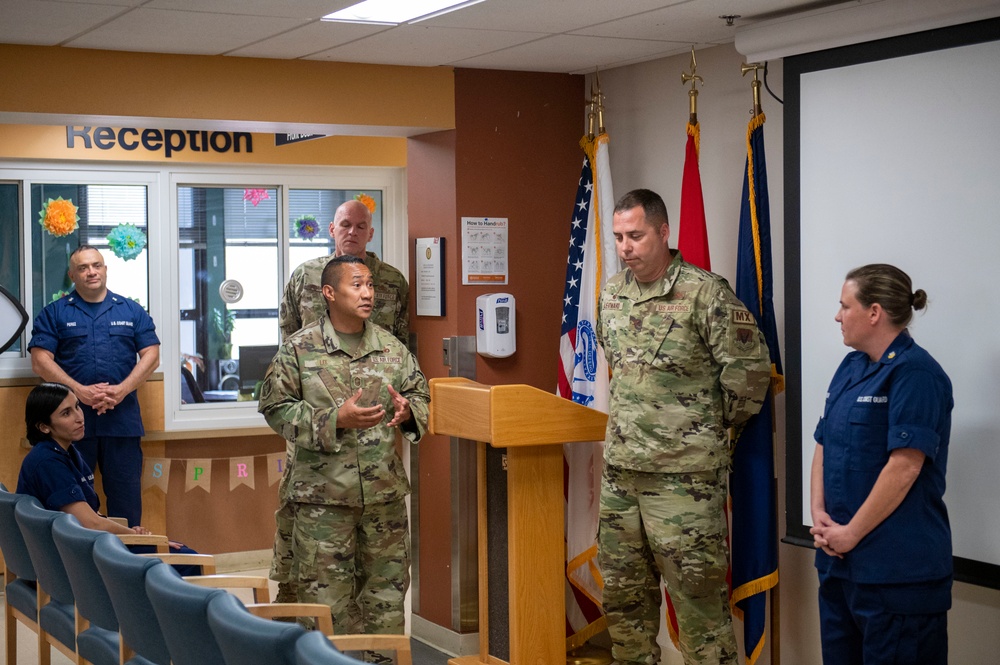 New Jersey Air National Guard recognizes Coast Guard corpsman at Training Center Cape May