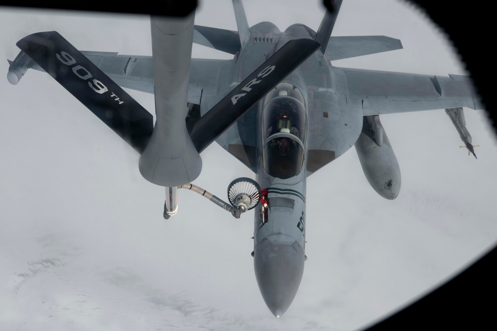 909th Air Refueling Squadron fuels RF-A