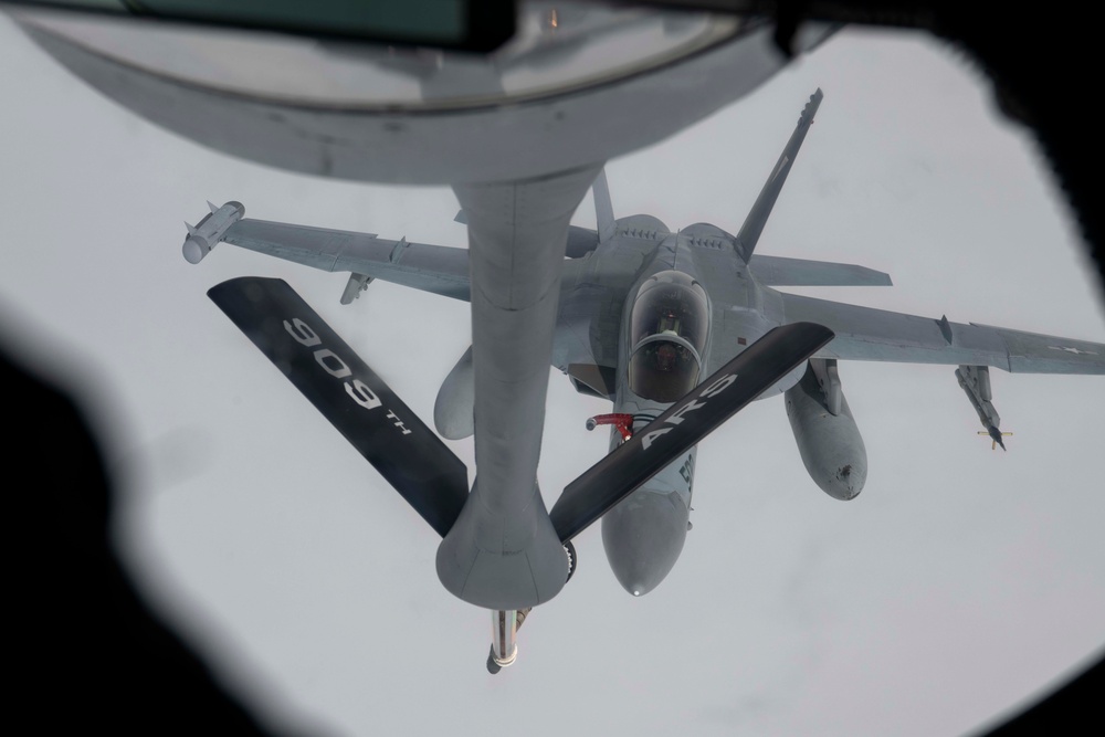 909th Air Refueling Squadron fuels RF-A