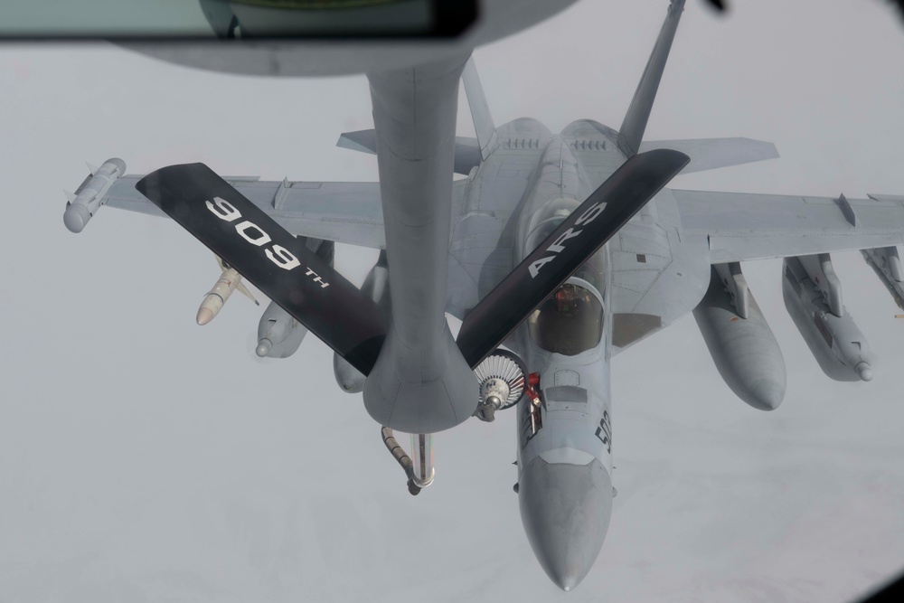 909th Air Refueling Squadron fuels RF-A