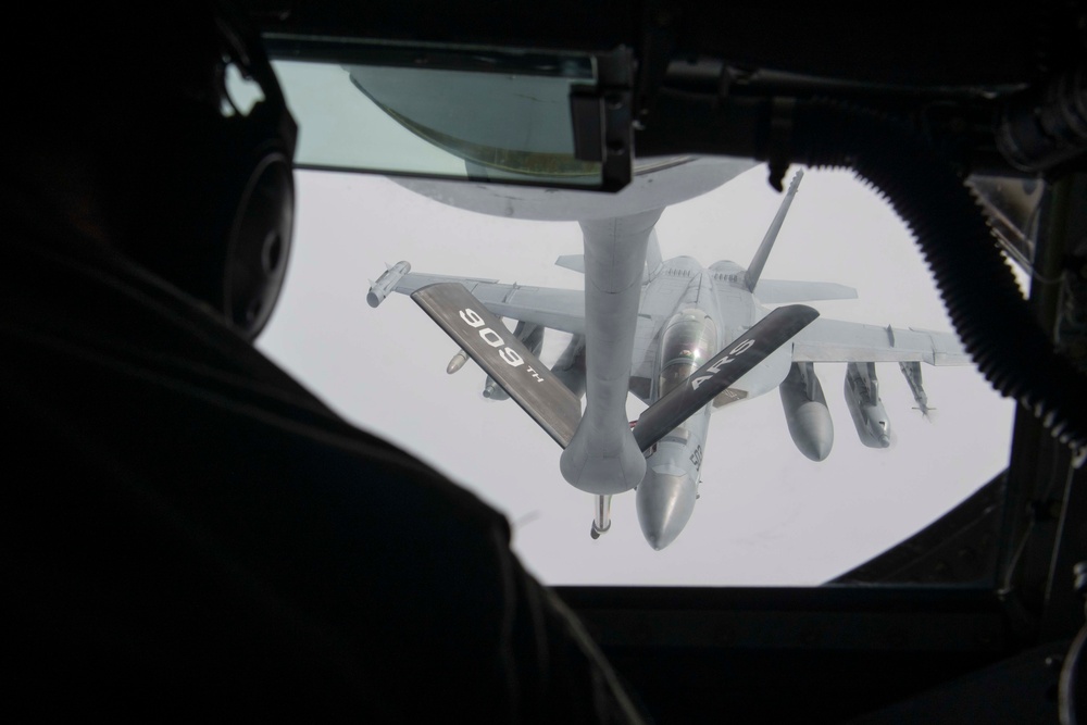 909th Air Refueling Squadron fuels RF-A