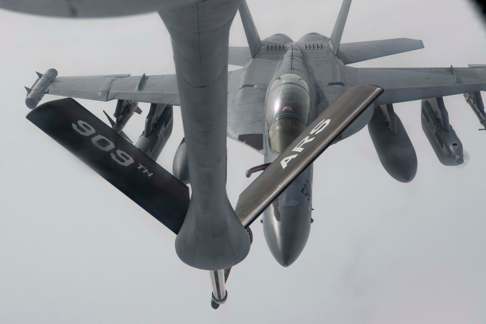 909th Air Refueling Squadron fuels RF-A