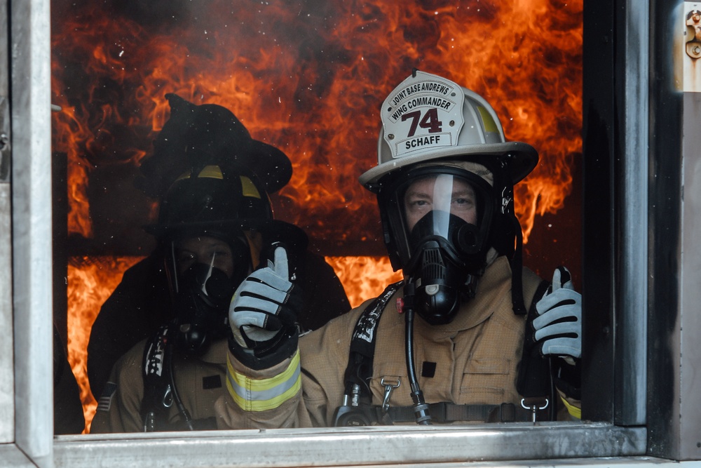 316th CES brings the heat for quarterly fire training