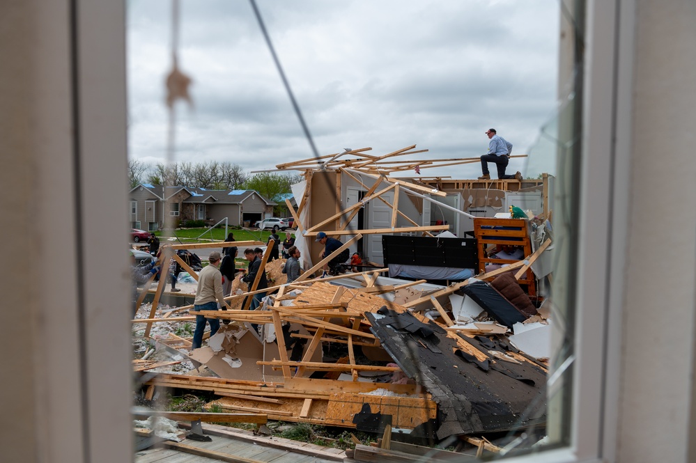 McConnell Airmen assist Andover tornado recovery efforts