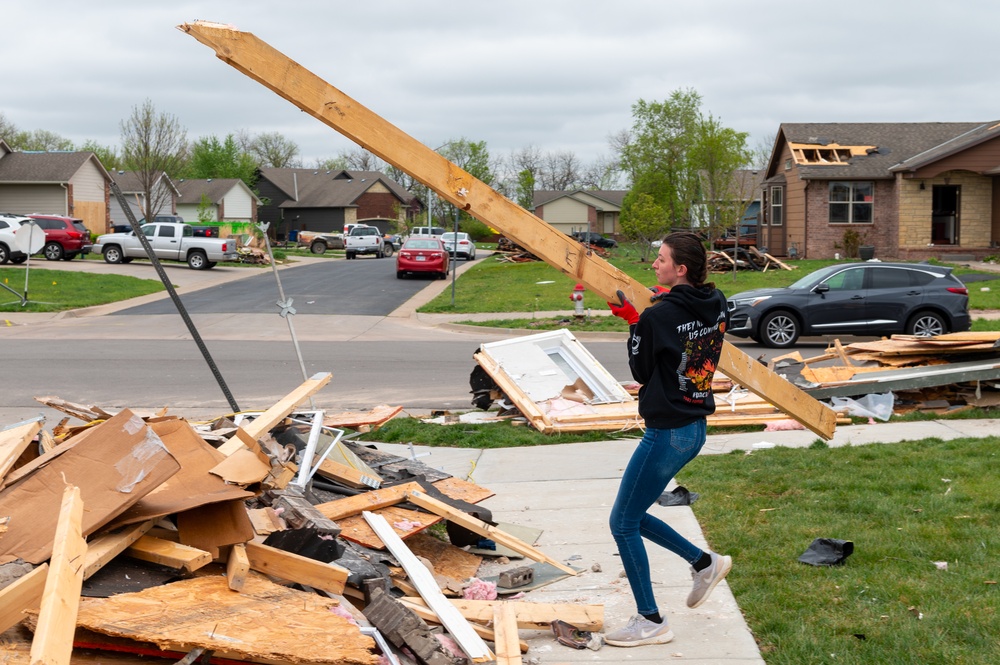 McConnell Airmen assist Andover tornado recovery efforts