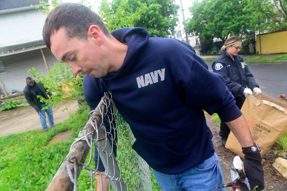 Navy helps with Camden Strong Cleanup