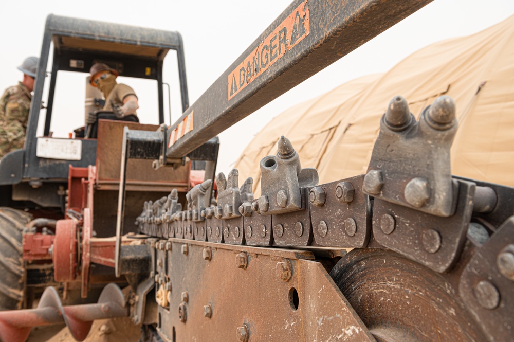Roll Sleeves Up - 378th AEW leadership digs trenches with Comm