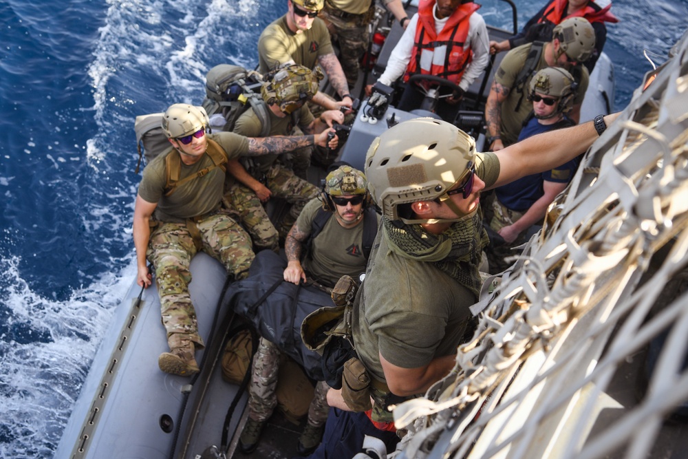 USS Momsen Small Boat Operations