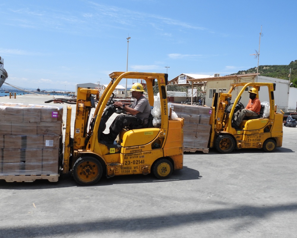 NSA Souda Bay helps resupply USNS Supply