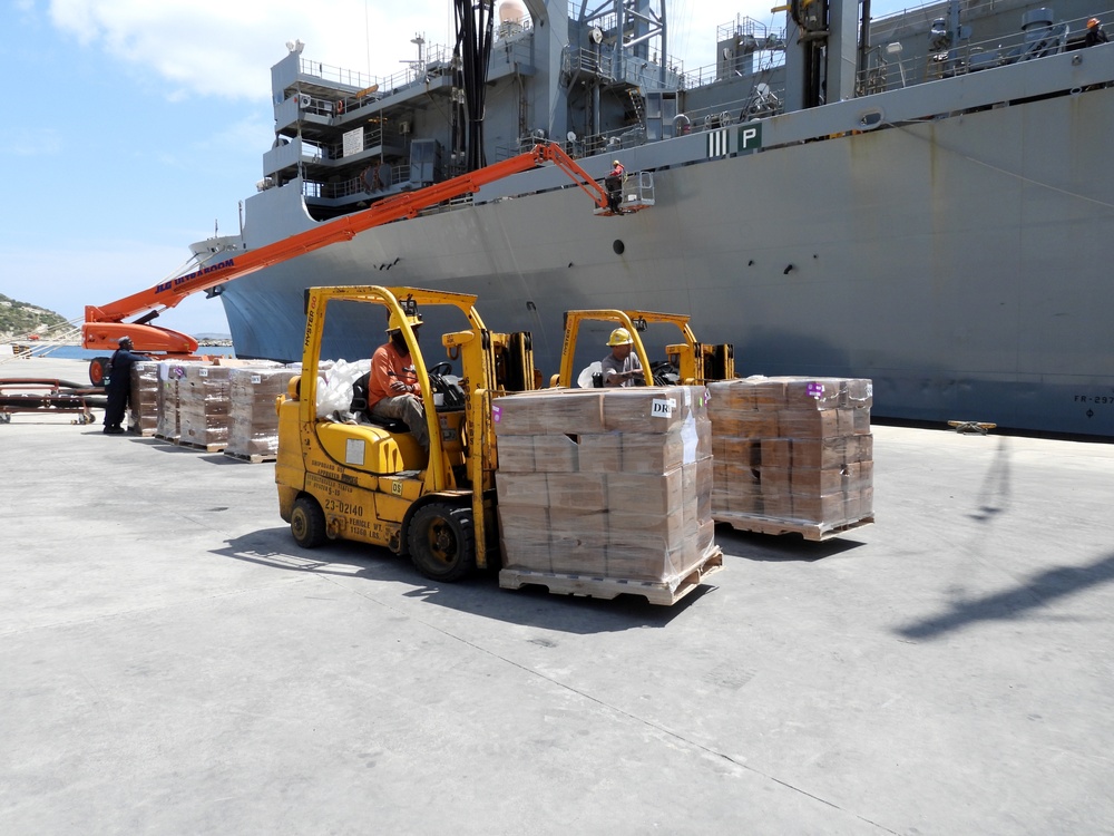 NSA Souda Bay helps resupply USNS Supply