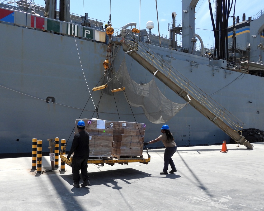 NSA Souda Bay helps resupply USNS Supply