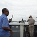 Commandant of Port of Djibouti Pilots Mount Whitney Out of Port