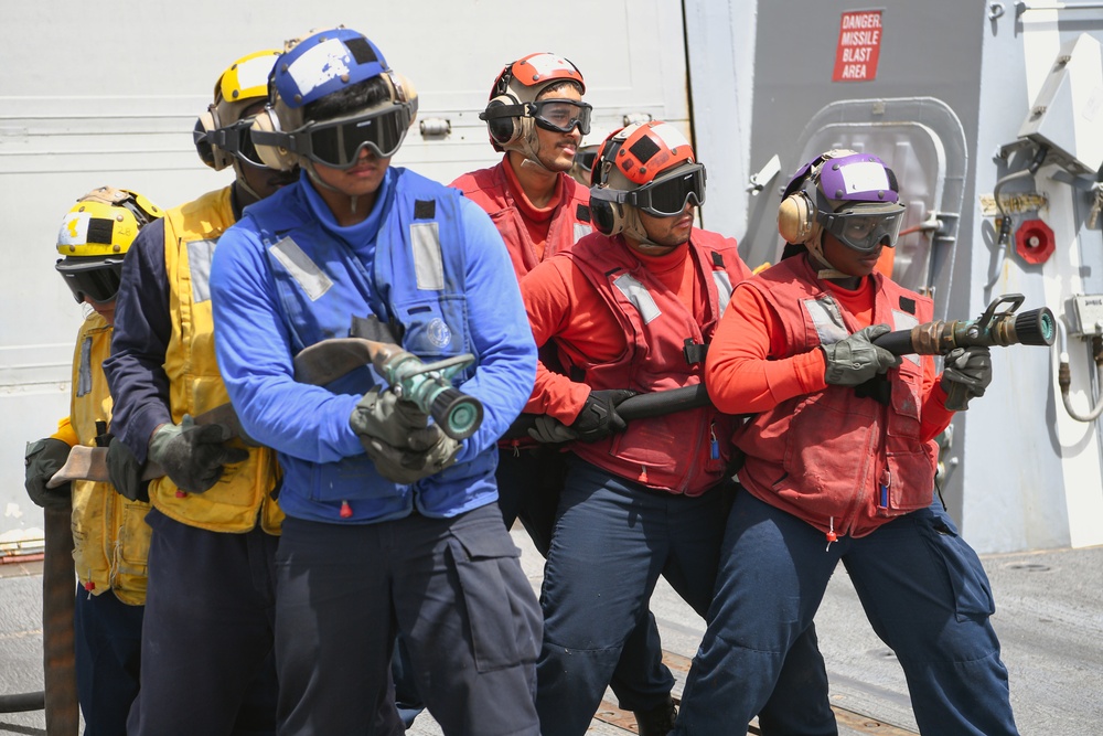 USS Momsen Aircraft Firefighting