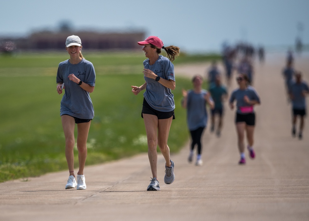 The 138th Fighter Wing honors Lt. Col. Eric Jauquet with a memorial 5K run