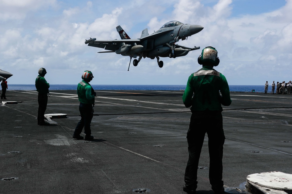 Abraham Lincoln conducts flight operations