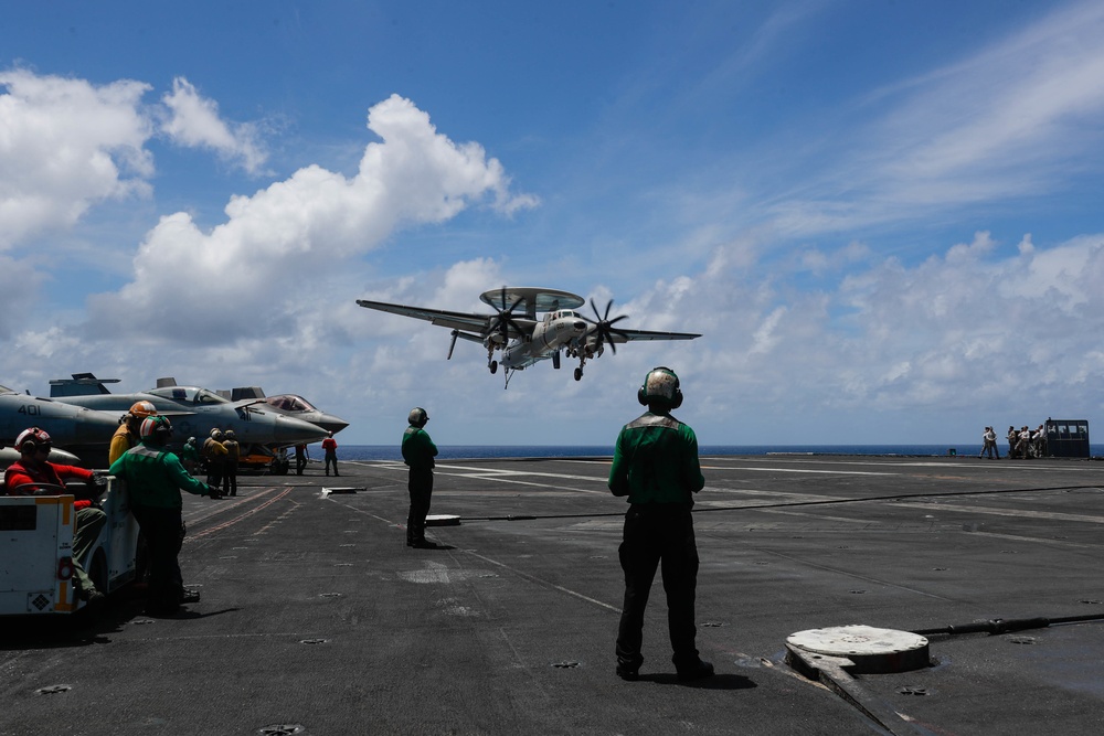 Abraham Lincoln conducts flight operations