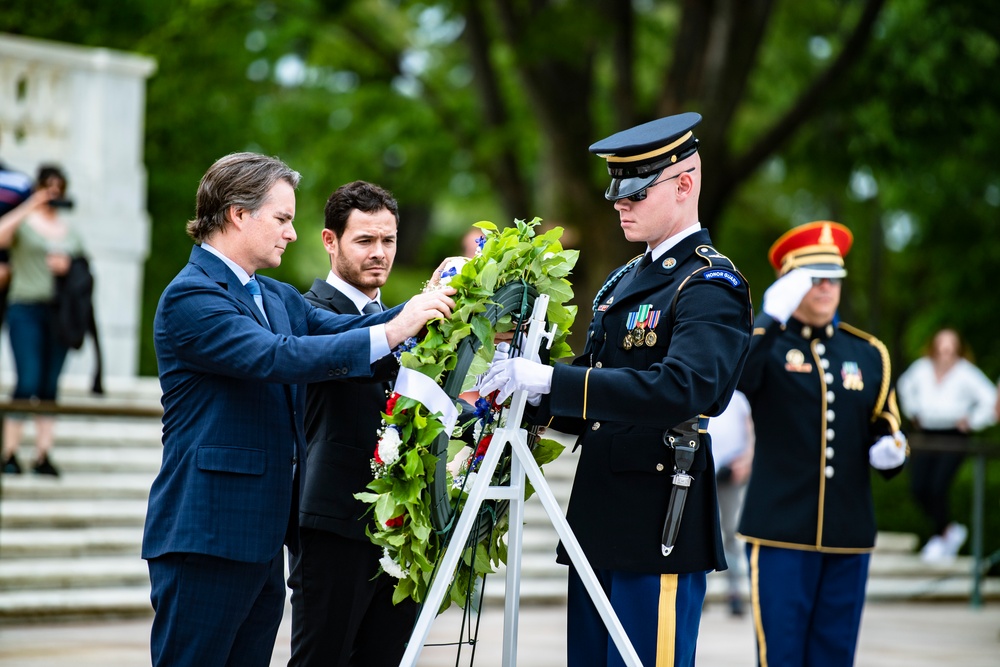 NASCAR Drivers Visit Arlington National Cemetery as Part of the NASCAR Salutes Program