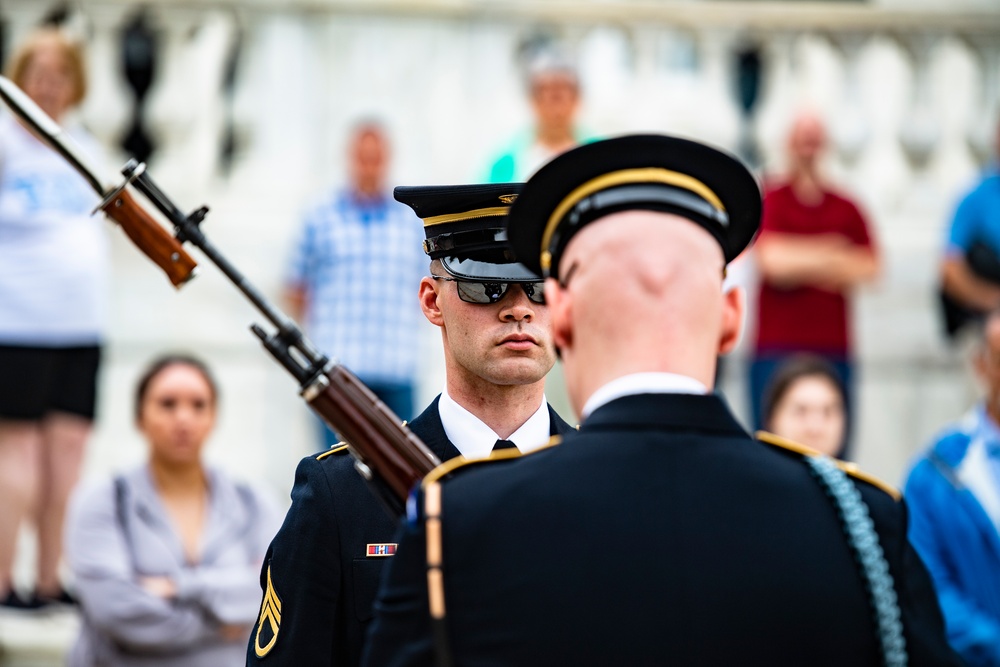 NASCAR Drivers Visit Arlington National Cemetery as Part of the NASCAR Salutes Program