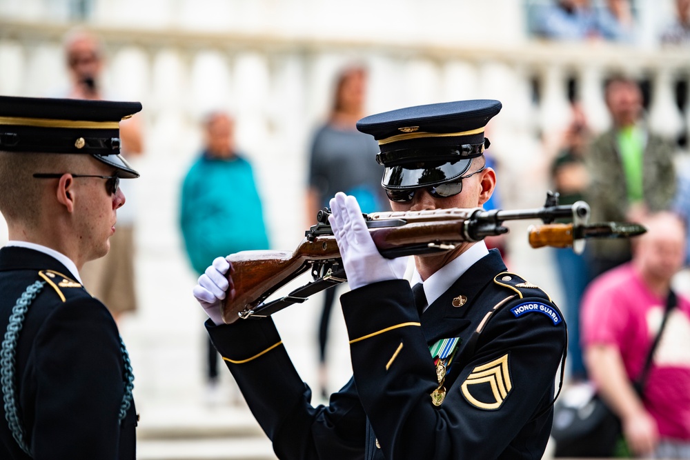 NASCAR Drivers Visit Arlington National Cemetery as Part of the NASCAR Salutes Program