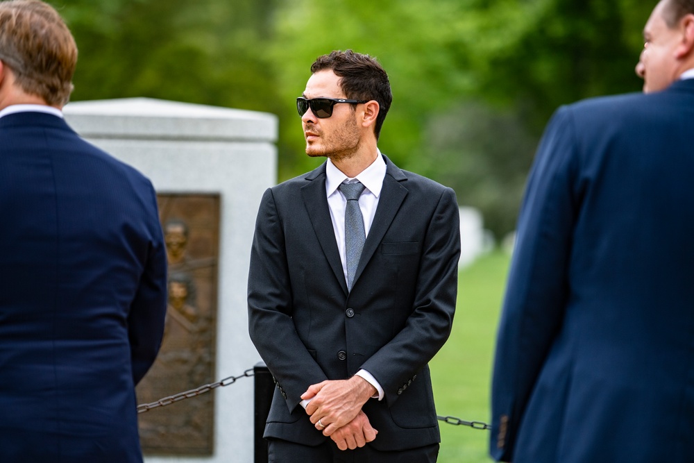 NASCAR Drivers Visit Arlington National Cemetery as Part of the NASCAR Salutes Program