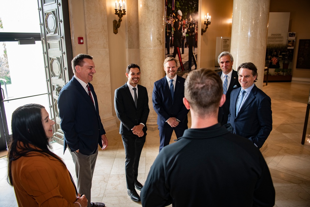 NASCAR Drivers Visit Arlington National Cemetery as Part of the NASCAR Salutes Program