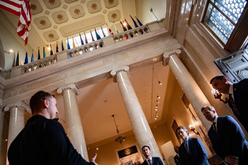 NASCAR Drivers Visit Arlington National Cemetery as Part of the NASCAR Salutes Program