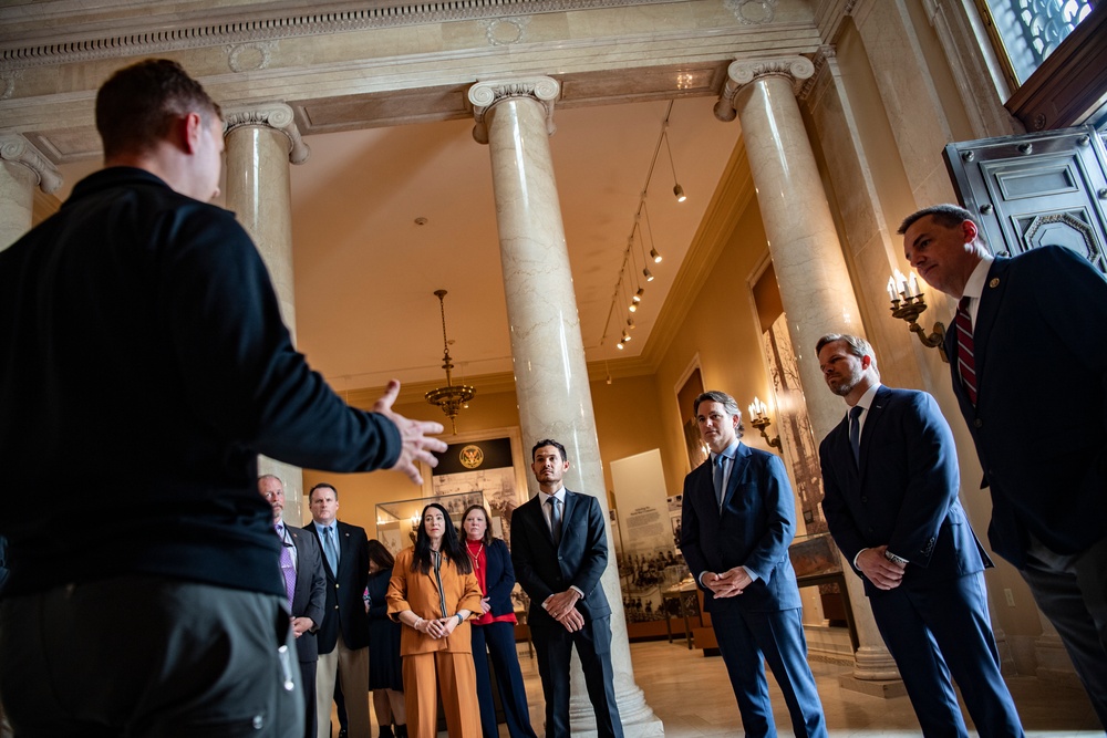 NASCAR Drivers Visit Arlington National Cemetery as Part of the NASCAR Salutes Program