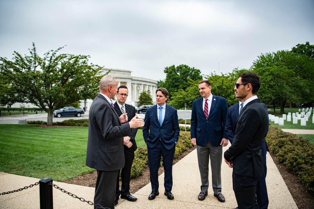 NASCAR Drivers Visit Arlington National Cemetery as Part of the NASCAR Salutes Program