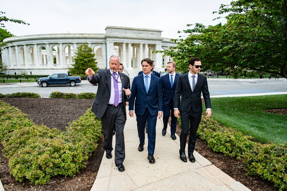 NASCAR Drivers Visit Arlington National Cemetery as Part of the NASCAR Salutes Program