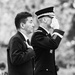 Japanese Defense Minister Nobuo Kishi Participates in an Armed Forces Wreath-Laying Ceremony at the Tomb of the Unknown Soldier
