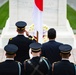 Japanese Defense Minister Nobuo Kishi Participates in an Armed Forces Wreath-Laying Ceremony at the Tomb of the Unknown Soldier