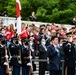 Japanese Defense Minister Nobuo Kishi Participates in an Armed Forces Wreath-Laying Ceremony at the Tomb of the Unknown Soldier