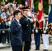 Japanese Defense Minister Nobuo Kishi Participates in an Armed Forces Wreath-Laying Ceremony at the Tomb of the Unknown Soldier