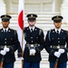 Japanese Defense Minister Nobuo Kishi Participates in an Armed Forces Wreath-Laying Ceremony at the Tomb of the Unknown Soldier