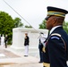 Japanese Defense Minister Nobuo Kishi Participates in an Armed Forces Wreath-Laying Ceremony at the Tomb of the Unknown Soldier