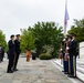 Japanese Defense Minister Nobuo Kishi Participates in an Armed Forces Wreath-Laying Ceremony at the Tomb of the Unknown Soldier