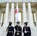 Japanese Defense Minister Nobuo Kishi Participates in an Armed Forces Wreath-Laying Ceremony at the Tomb of the Unknown Soldier