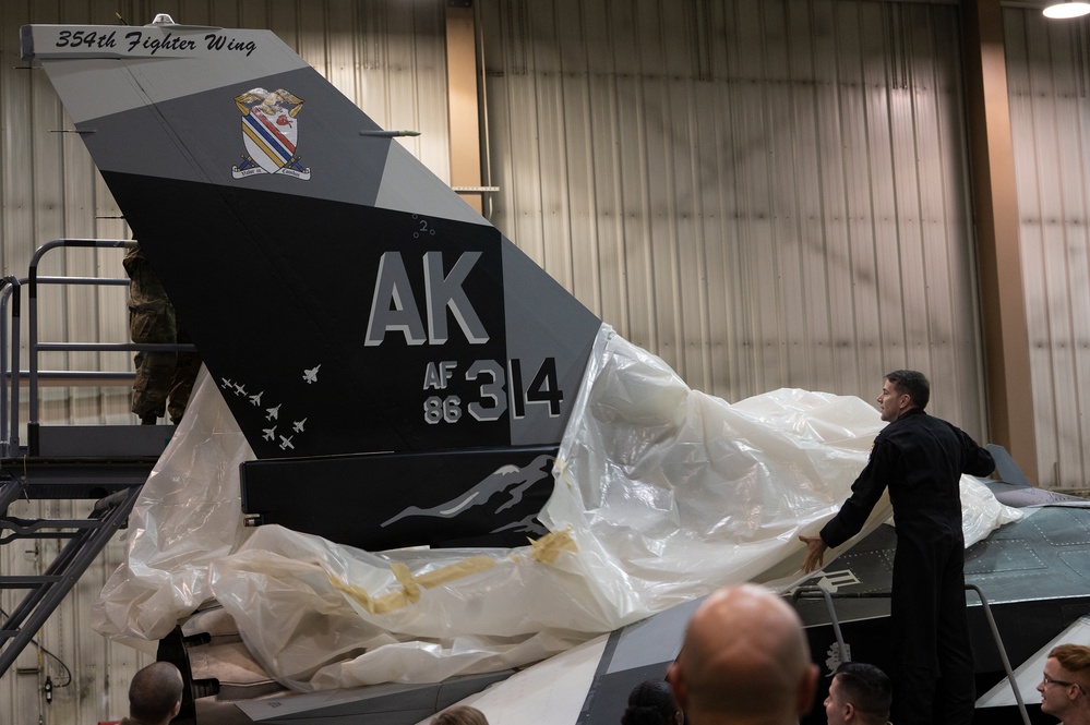 354 FW unveils new flagship F-16