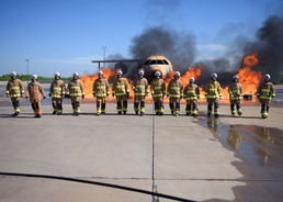 Commanders learn firefighting