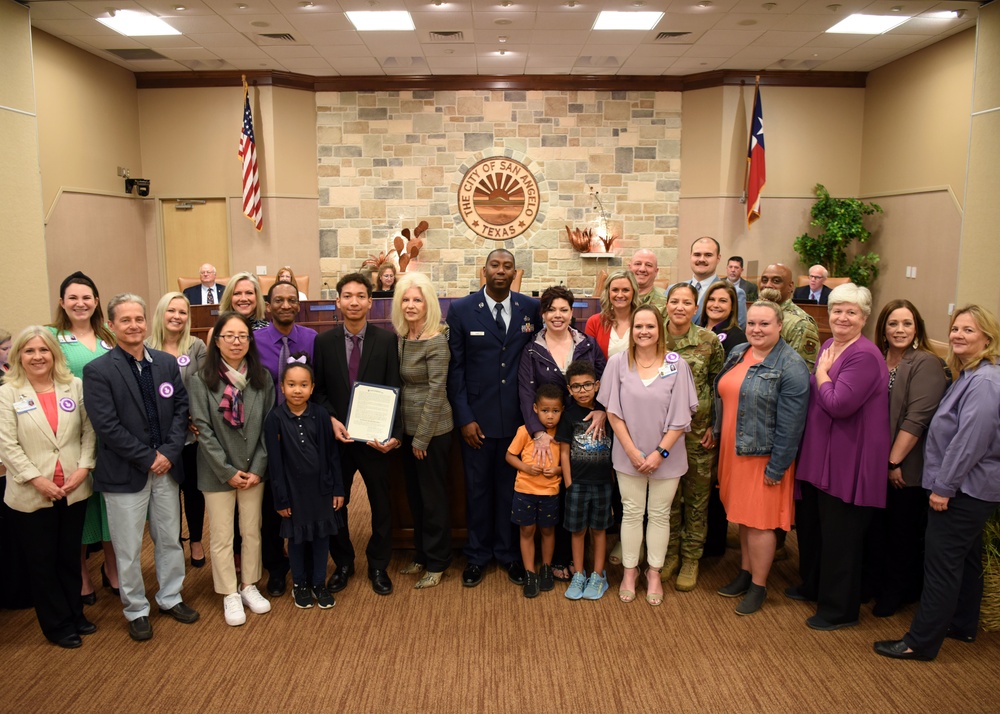 Goodfellow and San Angelo sign April proclamations