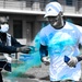 Langley Airmen and families participate in a color run