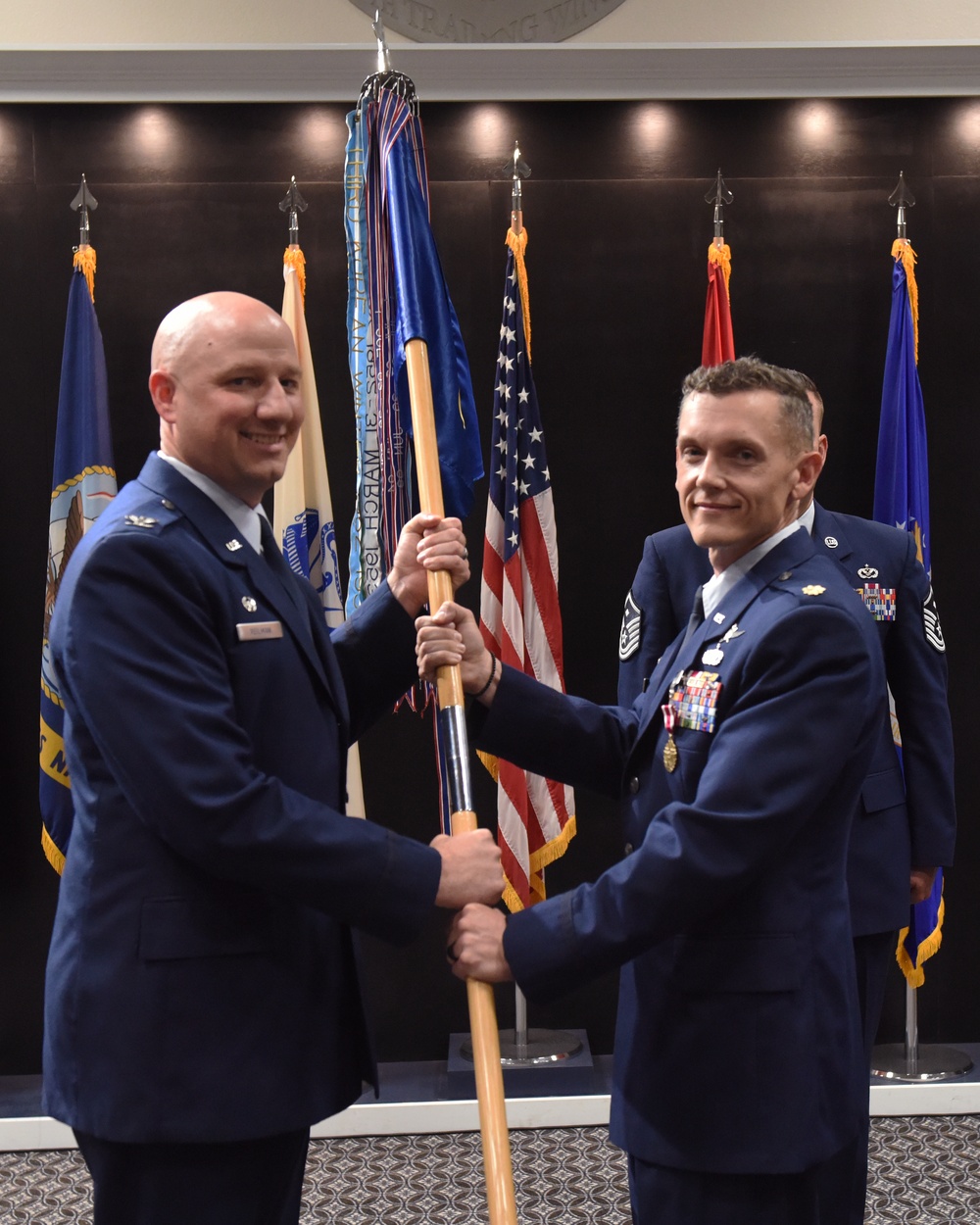 17th Communications Squadron change of command