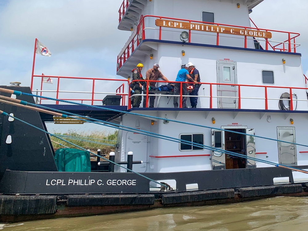 DVIDS - Images - Coast Guard Medevacs Crew Member From Tugboat Near ...