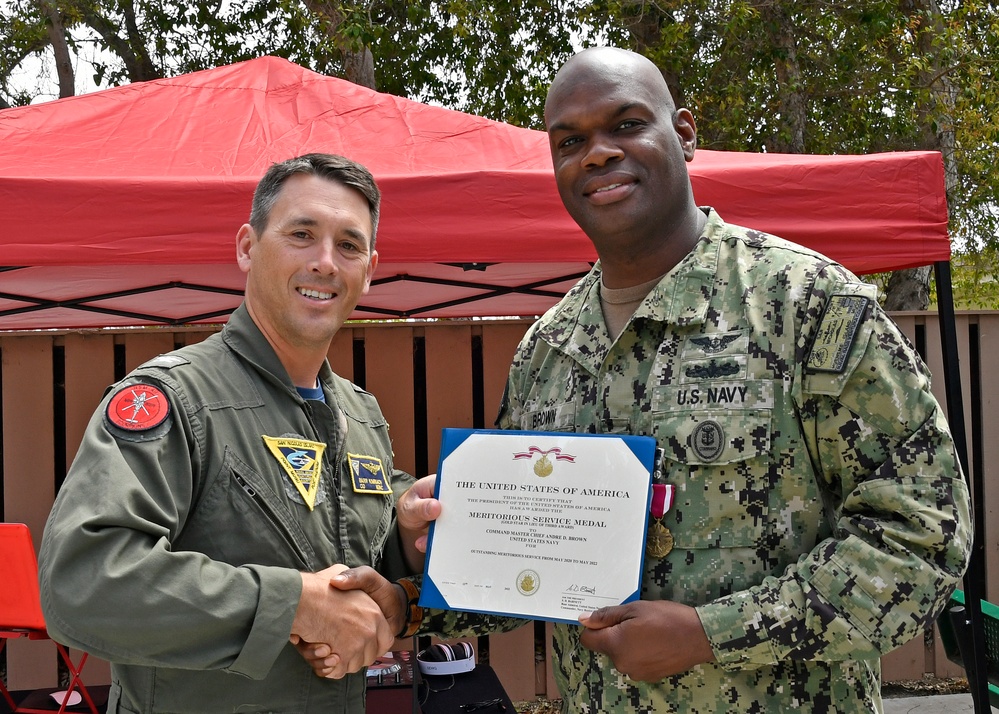 Command Master Chief Andre Brown departs NBVC