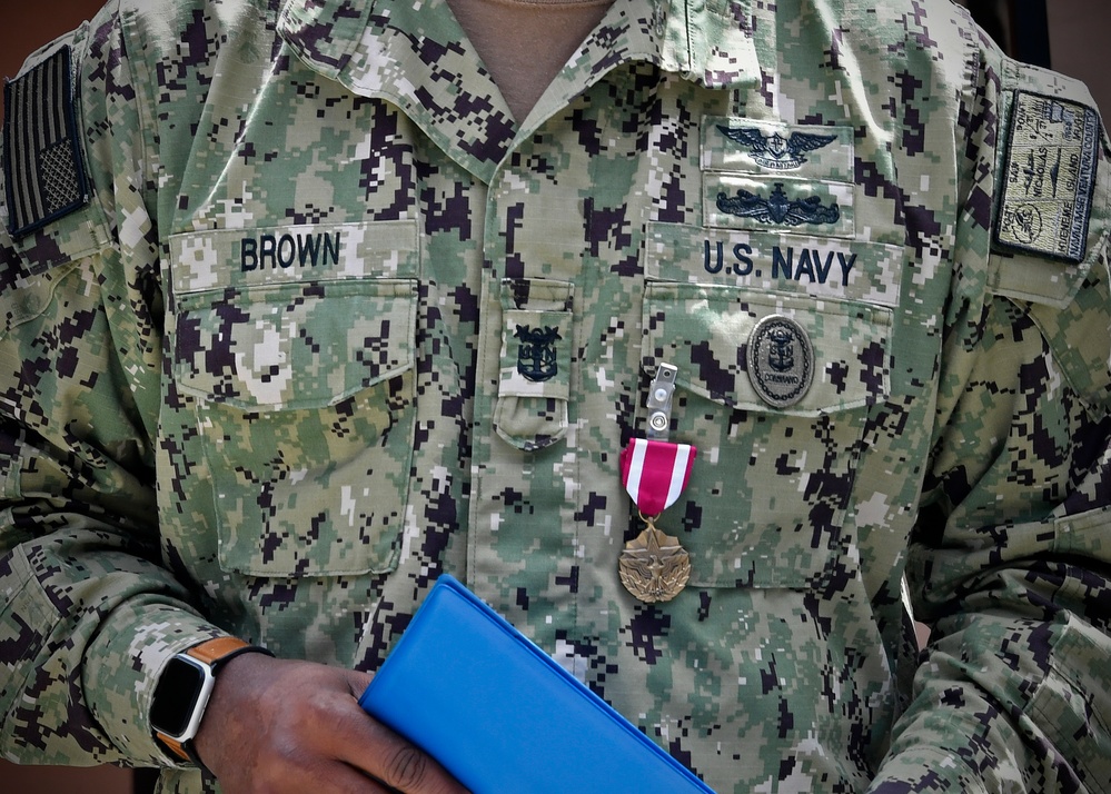 Command Master Chief Andre Brown departs NBVC