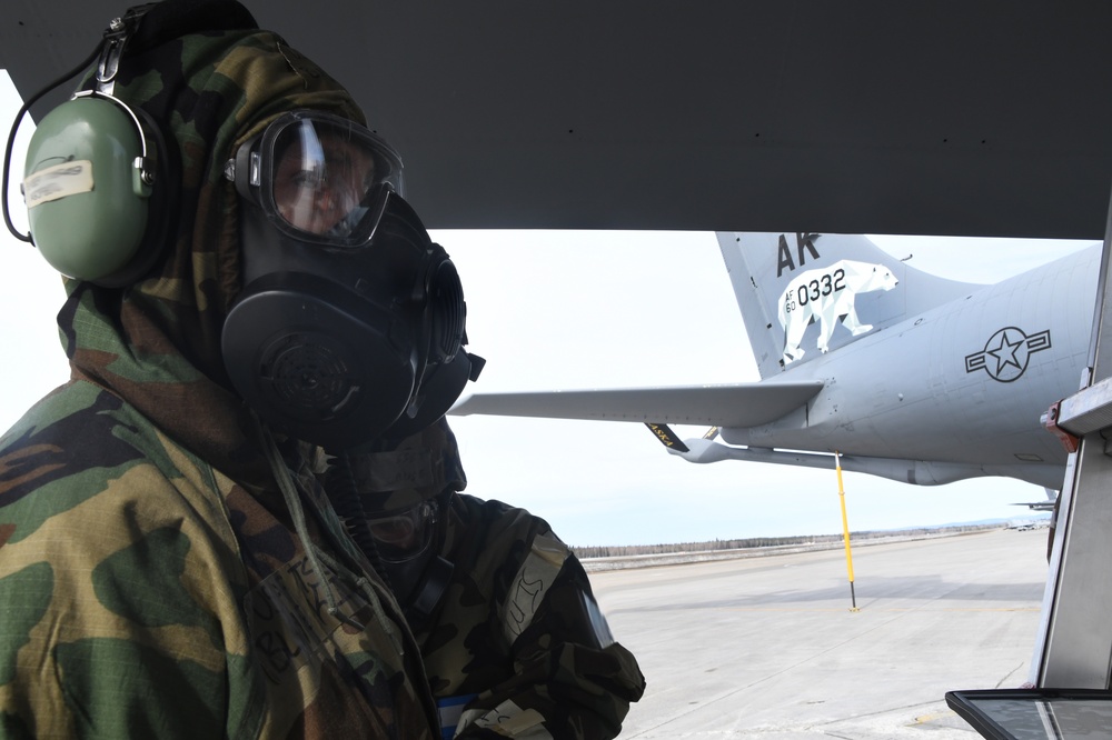 168th Wing trains for contested environment scenarios, delivering in-flight refueling