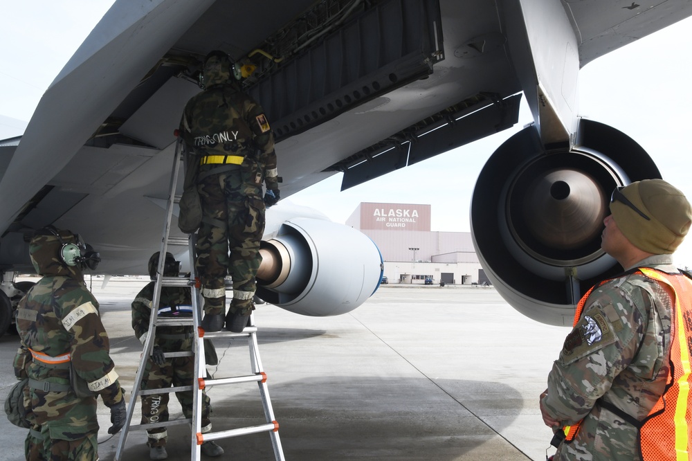 168th Wing trains for contested environment scenarios, delivering in-flight refueling