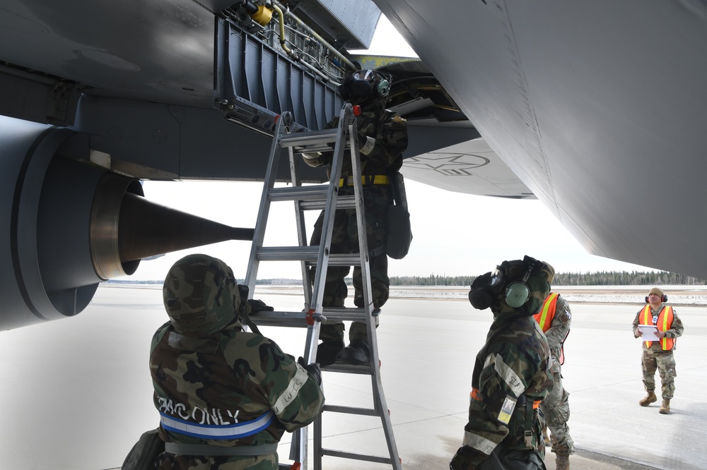 168th Wing trains for contested environment scenarios, delivering in-flight refueling